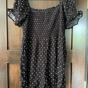 Black Polka Dot Francesca Romper
